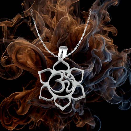 Imagen de Flor de Loto + Om Mediano o Grande o 3D (Meditacion Yoga ) Dije, Collar o LLavero+ 20 Modelos Para Escoger -x1om-Lopi-12V