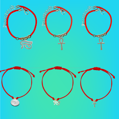 Imagen de Poderoso Talisman Activado Protector Egipcio : Ojo Horus o Ankh o Cruz Egipcia o LLave la Vida en Pulsera + de 8 modelos a escoger  x12egip