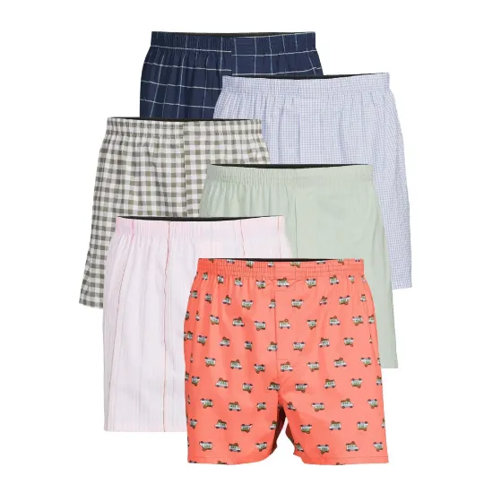 Imagen de Boxer holgado hombre George 5 pack algodón 3XL