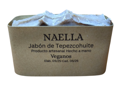 Imagen de Jabón artesanal de Tepezcohuite , Carbón activado y Aceite de coco (3 pzas de 100g c/una)