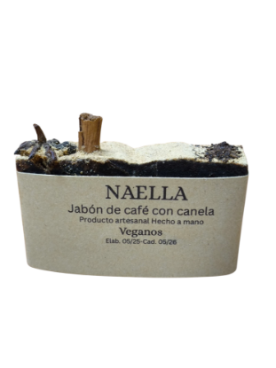 Imagen de  Jabón artesanal de Café Canela (100g.)  Y  Jabón de Arroz con miel (120g. )