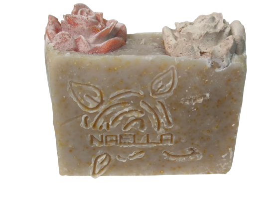 Imagen de  Jabón artesanal de Café Canela (100g.)  Y  Jabón de Arroz con miel (120g. )