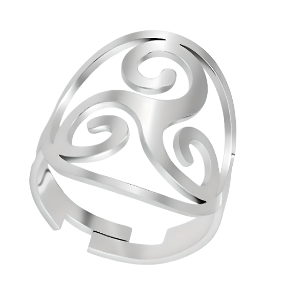 Imagen de 1 Dije o Anillo o Brazalete de Trisquel / Triskel Poderoso Talismán Amuleto Protector en Collar o Llavero o Anillo (+ de 12 Modelos a Escoger) x1-8p