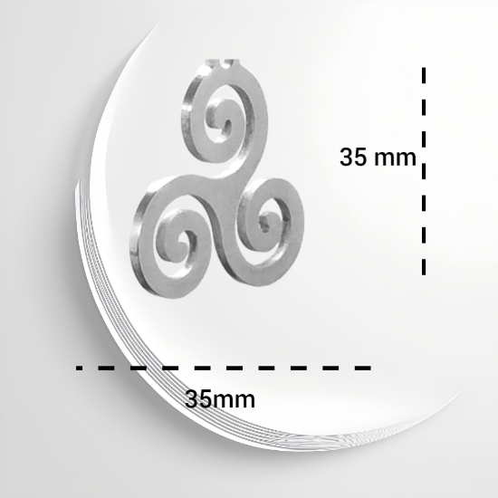 Imagen de 1 Dije o Anillo o Brazalete de Trisquel / Triskel Poderoso Talismán Amuleto Protector en Collar o Llavero o Anillo (+ de 12 Modelos a Escoger) x1-8p
