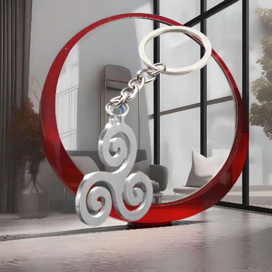 Imagen de 1 Dije o Anillo o Brazalete de Trisquel / Triskel Poderoso Talismán Amuleto Protector en Collar o Llavero o Anillo (+ de 12 Modelos a Escoger) x1-8p