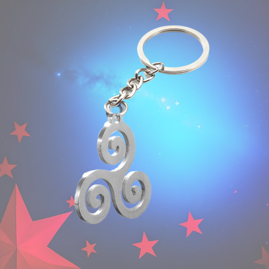 Imagen de 1 Dije o Anillo o Brazalete de Trisquel / Triskel Poderoso Talismán Amuleto Protector en Collar o Llavero o Anillo (+ de 12 Modelos a Escoger) x1-8p