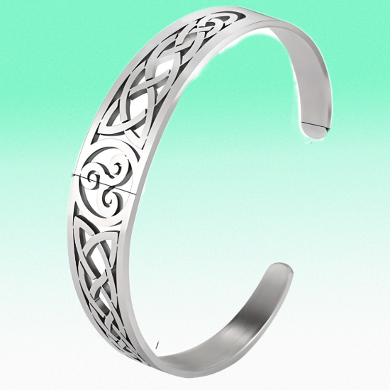Imagen de 1 Dije o Anillo o Brazalete de Trisquel / Triskel Poderoso Talismán Amuleto Protector en Collar o Llavero o Anillo (+ de 12 Modelos a Escoger) x1-8p