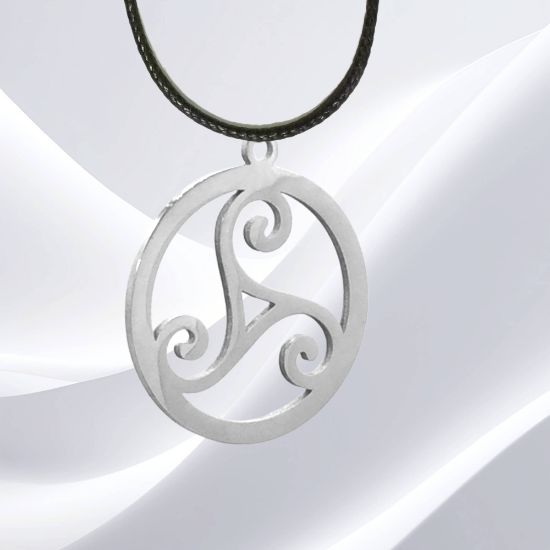 Imagen de 1 Dije o Anillo o Brazalete de Trisquel / Triskel Poderoso Talismán Amuleto Protector en Collar o Llavero o Anillo (+ de 12 Modelos a Escoger) x1-8p