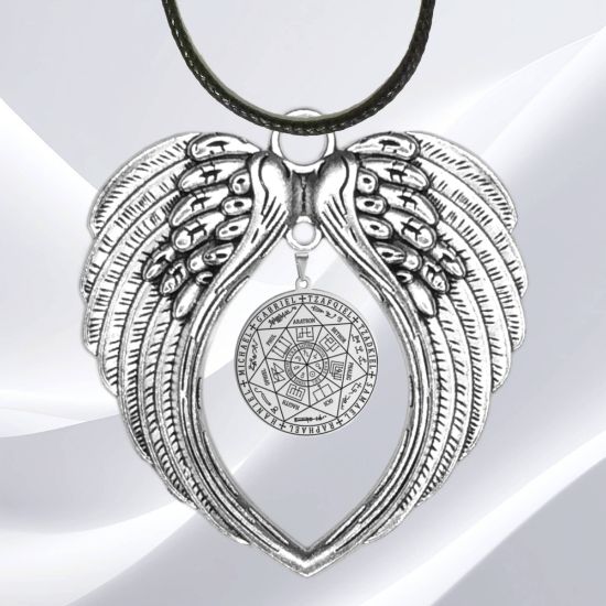 Imagen de Alas de Angel Con Dije Metatron o 7 Arcangeles o 72 Nombres de Dios o Estrella de Dios o San Benito dije Poderosisimos Simbolos de Proteccion  + 10 Modelos a Escoger x1-8P