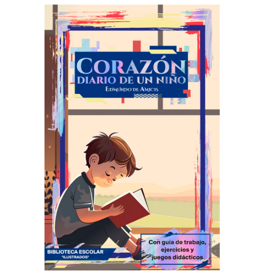 Imagen de Corazón diario de un niño - Libro - Edmundo de Amicis - Biblioteca escolar EMU