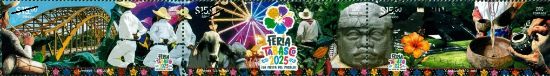 Imagen de Timbre postal: Feria Tabasco 2025 ¡La Fiesta del Pueblo!
