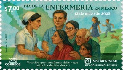 Imagen de Timbre postal: Día de la enfermería en México