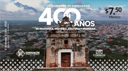 Imagen de Timbre Postal "400 años de la fundación de Cunduacán "
