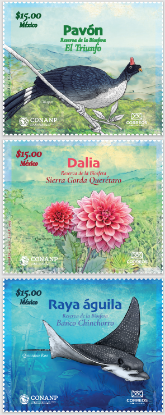 Imagen de Timbre Postal "25 años de la Comisión Nacional de Áreas Naturales Protegidas (CONANP)"