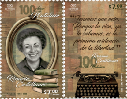 Imagen de Timbre Postal "100 años del natalicio de Rosario Castellanos"