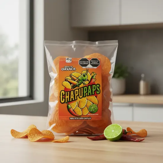 Imagen de Chapupaps Papas Fritas sabor Chapulín Casa Culinaria 6 pack