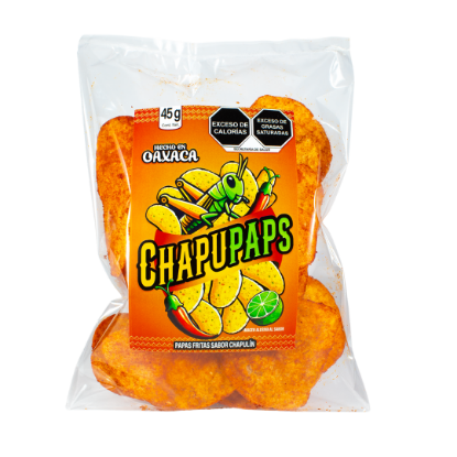 Imagen de Chapupaps Papas Fritas sabor Chapulín Casa Culinaria 6 pack