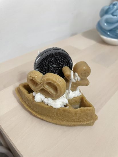 Imagen de Par de Velas aromáticas de wafle y tarta con galleta oreo.