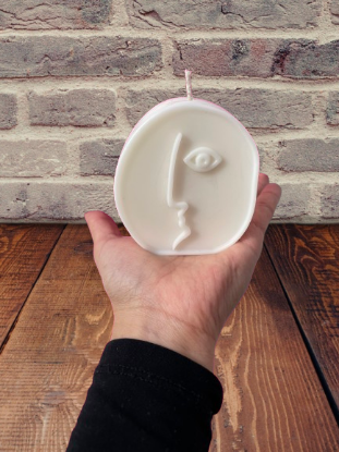 Imagen de Set de velas de aromaterapia de caras abstractas