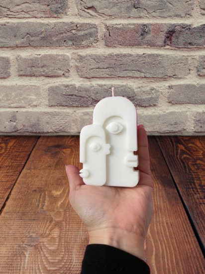 Imagen de Set de velas de aromaterapia de caras abstractas