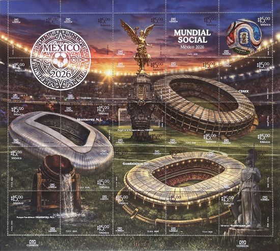 Imagen de Timbre Postal "Mundial Social"