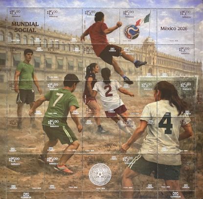 Imagen de Timbre Postal "Mundial Social"