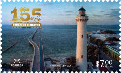 Picture of Timbre Postal "155 Aniversario de la Fundación de Puerto Progreso"