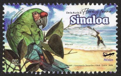 Picture of Timbre Postal "De la A a la Z Flora y Fauna de México, Sinaloa"