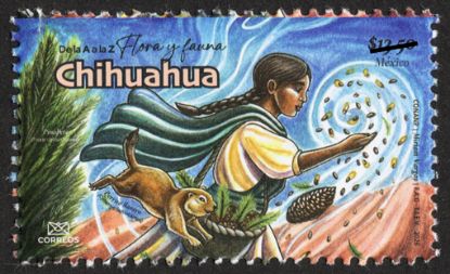 Picture of Timbre Postal "De la A a la Z Flora y Fauna de México, Chihuahua"