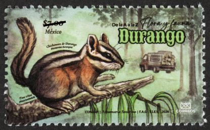 Picture of Timbre Postal "De la A a la Z Flora y Fauna de México, Durango"