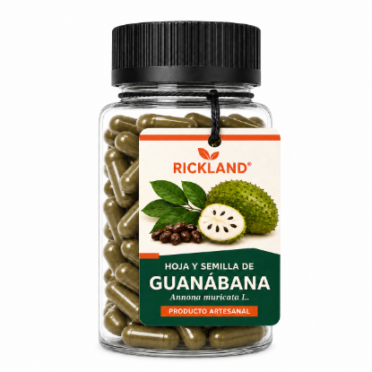 Imagen de Hoja y Semilla de Guanábana Rickland® – 90 cápsulas