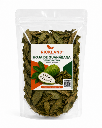 Imagen de Hoja de Guanábana Deshidratada Rickland – Bolsa de 150 g