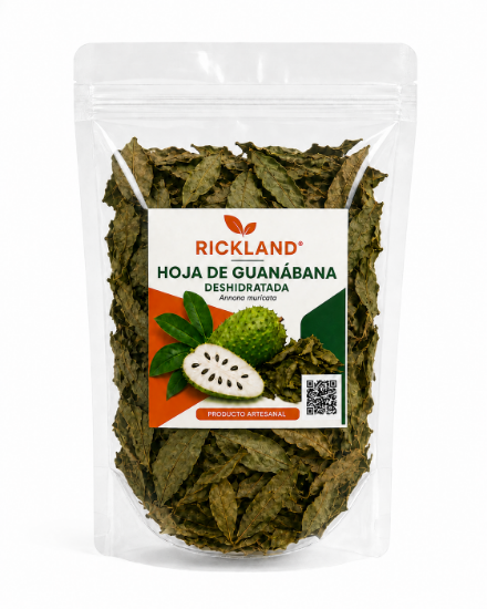 Imagen de Hoja de Guanábana Deshidratada Rickland – Bolsa de 150 g