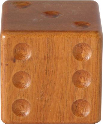 Imagen de Dado decorativo de caoba