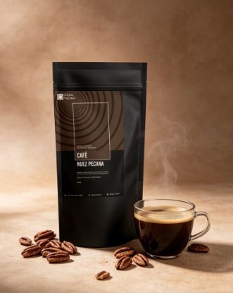 Imagen de Café tostado. Nuez pecana.