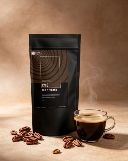 Imagen de Café tostado. Nuez pecana.