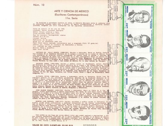Imagen de HOJA PRIMER DIA SERIE ARTE Y CIENCIA DE MEXICO 1985 