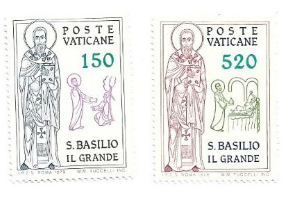 Imagen de ESTAMPILLAS DE CIUDAD DEL VATICANO 1979 SAN BASILIO EL GRANDE NUEVAS