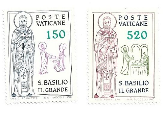 Imagen de ESTAMPILLAS DE CIUDAD DEL VATICANO 1979 SAN BASILIO EL GRANDE NUEVAS