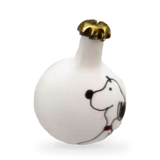 Imagen de Esfera blanca con perrito dibujado